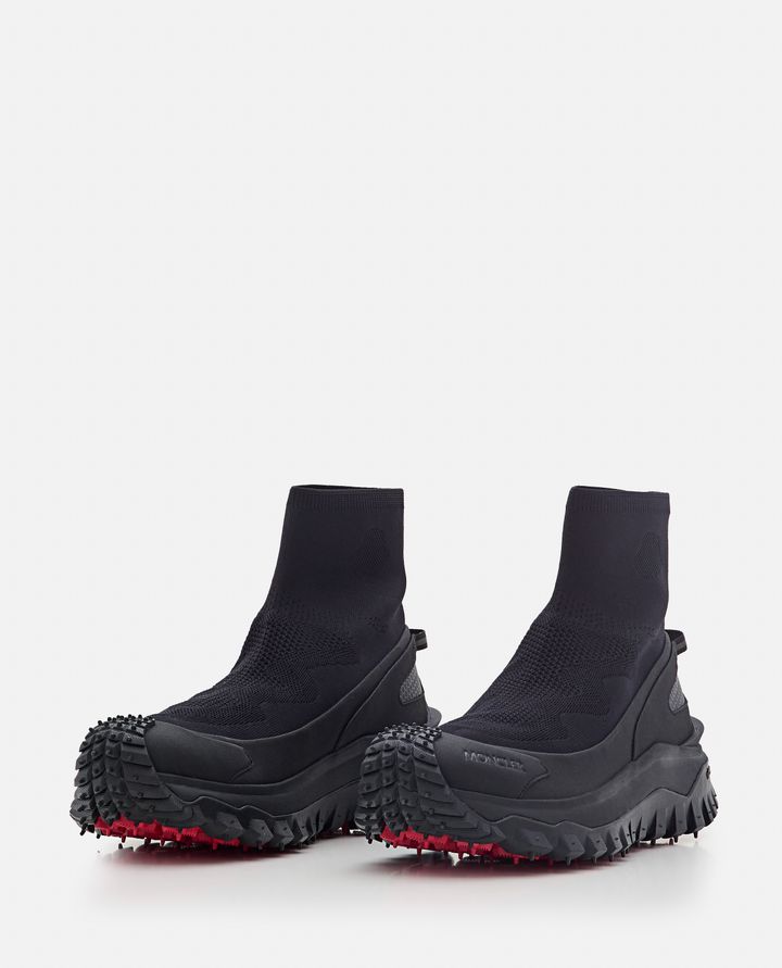 Moncler TRAILGRIP KNIT HIGH TOP SNEAKERS Black Friday Prezzi
