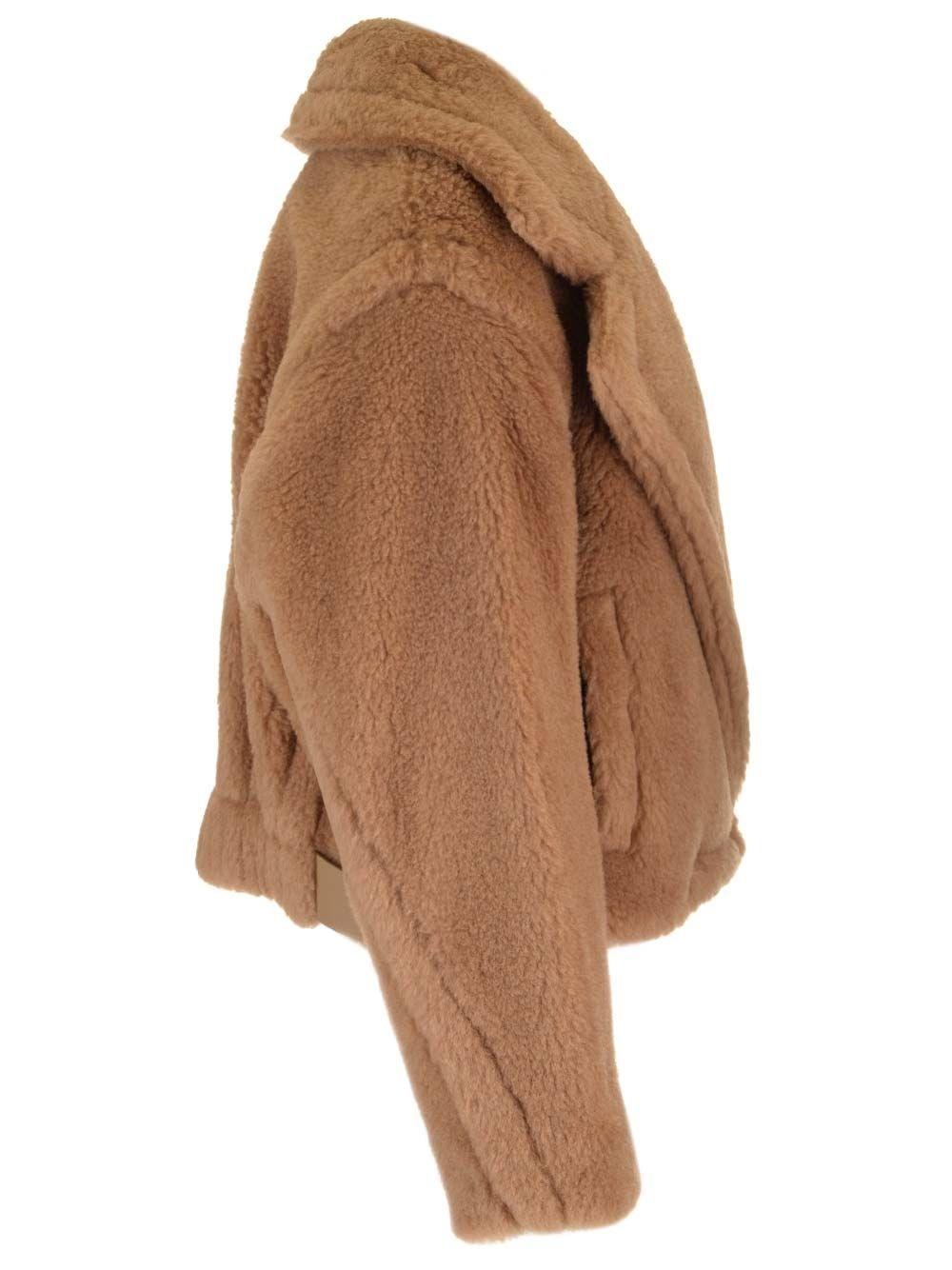 Al Duca D'Aosta Max Mara LOOK 24 - GARDONE TEDDY BIKER SILK CAMEL Fino al 60% di sconto
