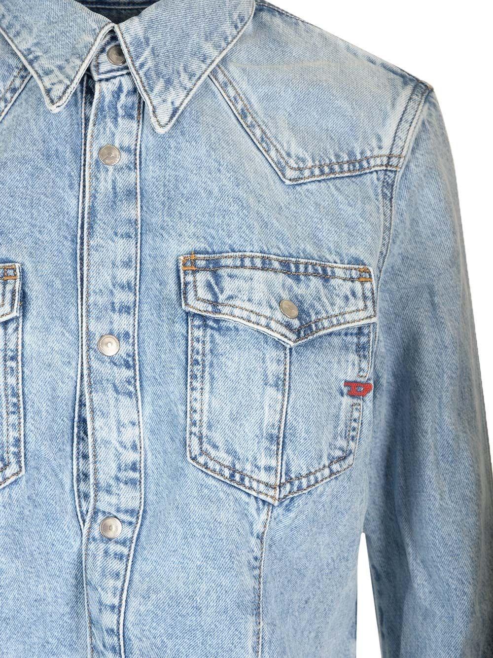 Al Duca D'Aosta Diesel Camicia western in denim Fino Al -60%