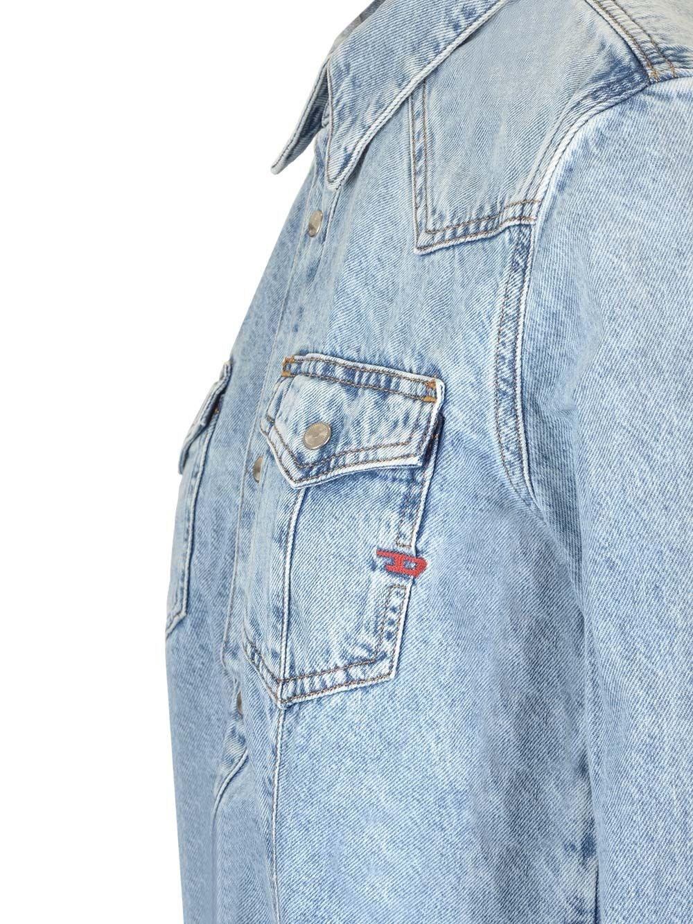 Al Duca D'Aosta Diesel Camicia western in denim Fino Al -60%