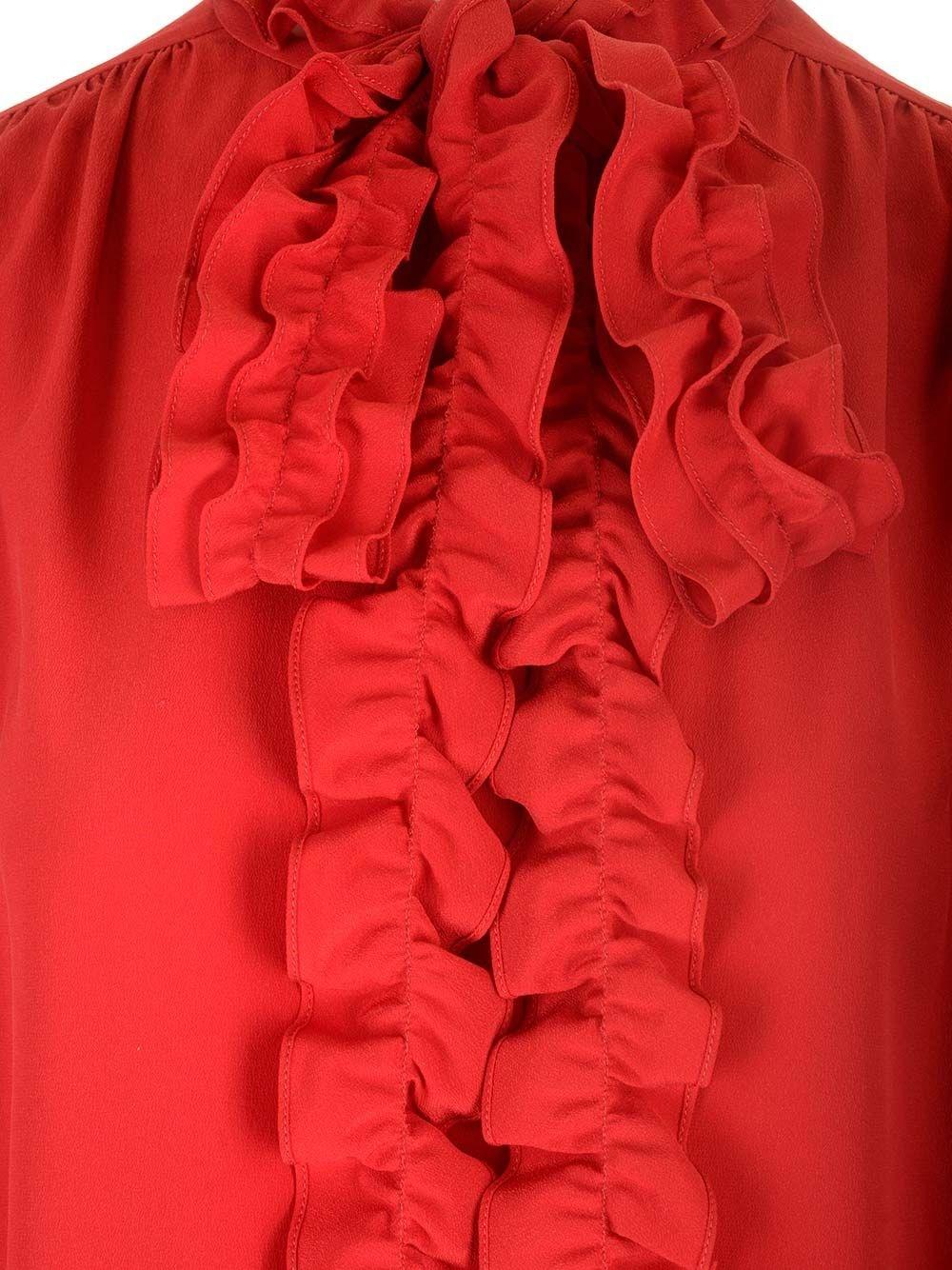 Al Duca D'Aosta Valentino Garavani Camicia in crepe de chine Presa
