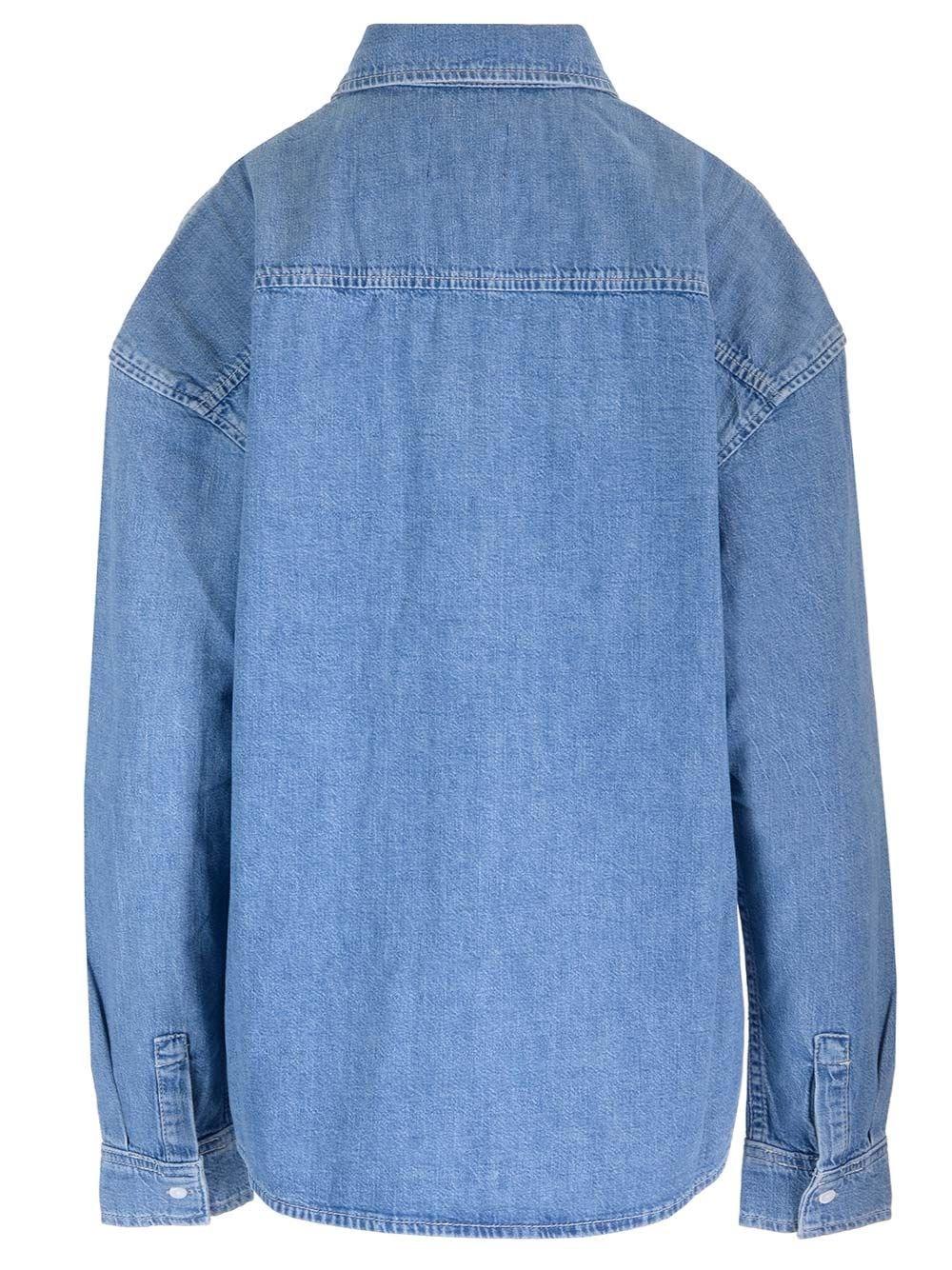 Al Duca D'Aosta Frame X Ritz Camicia in denim Saldi