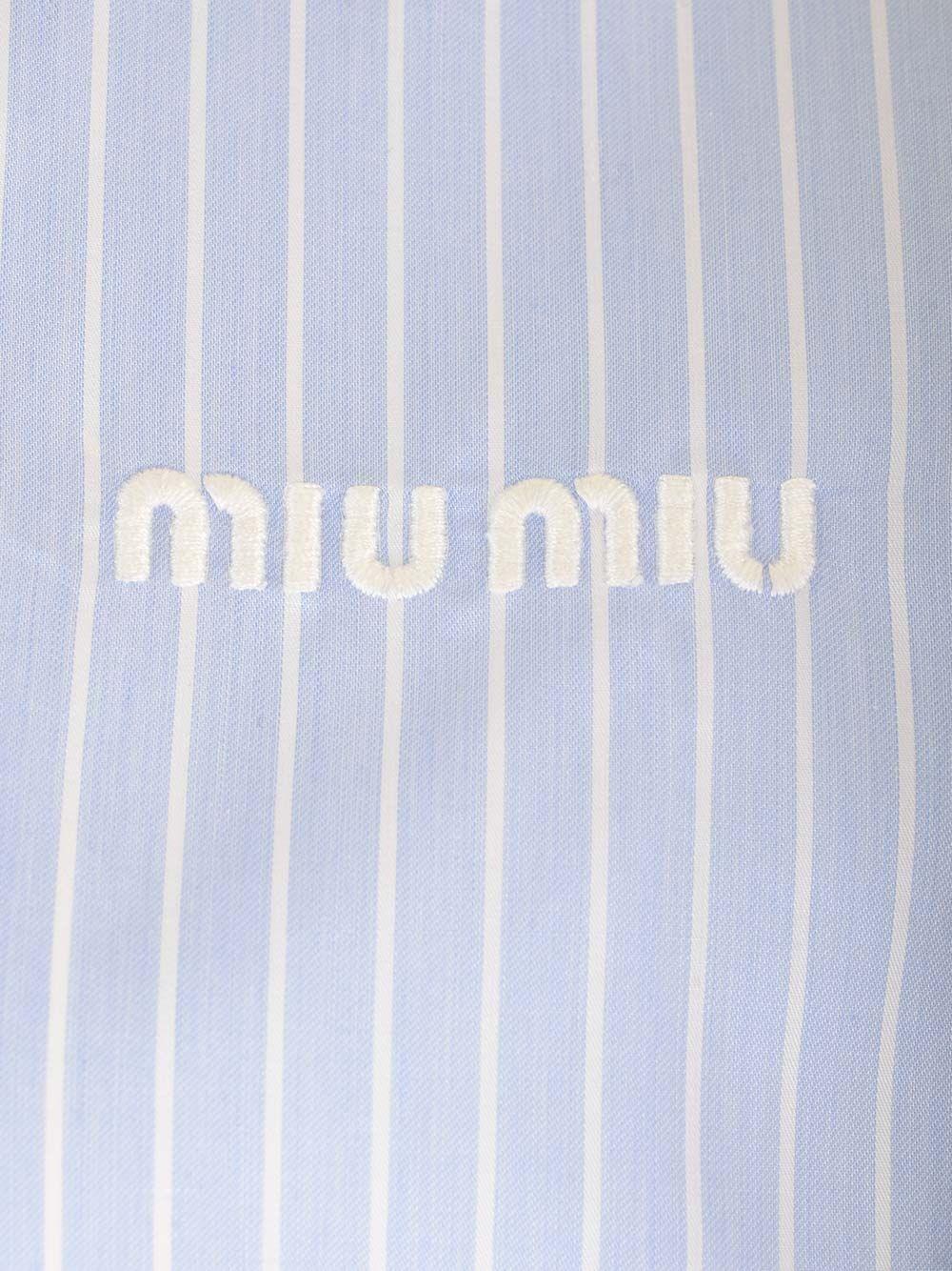 Al Duca D'Aosta Miu Miu Camicia in cotone a righe Hotsell