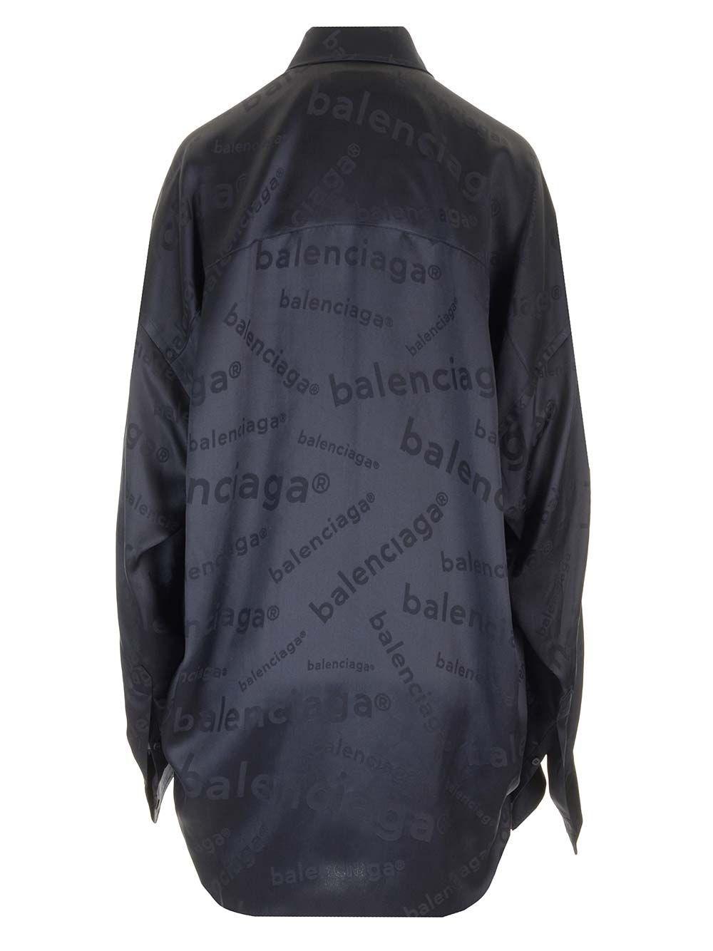 Al Duca D'Aosta Balenciaga Camicia cocoon seta Vendita Calda