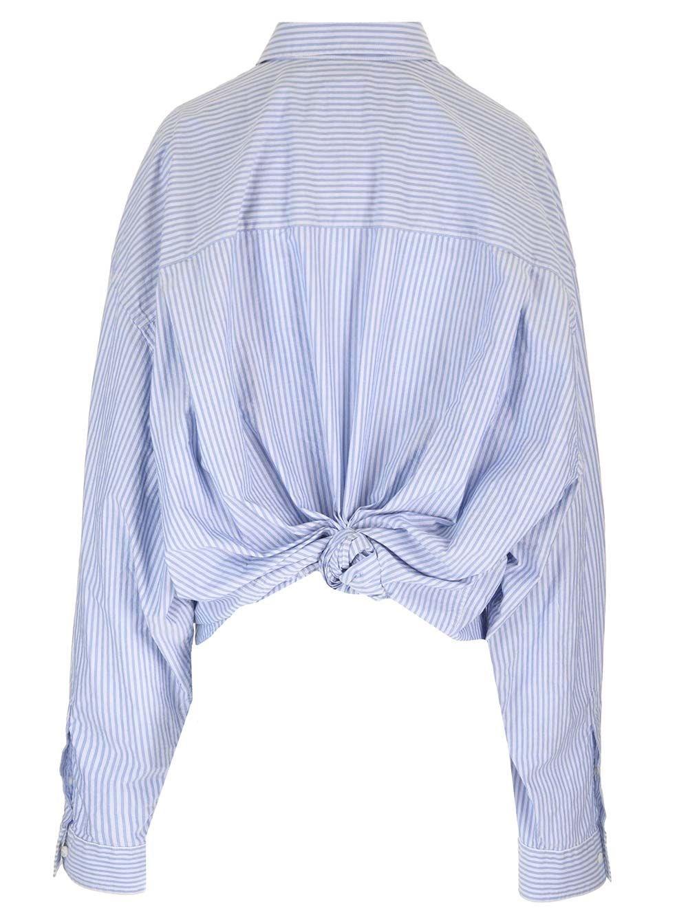 Al Duca D'Aosta Balenciaga Camicia oversize "Knotted Shirt" Vendita Economica