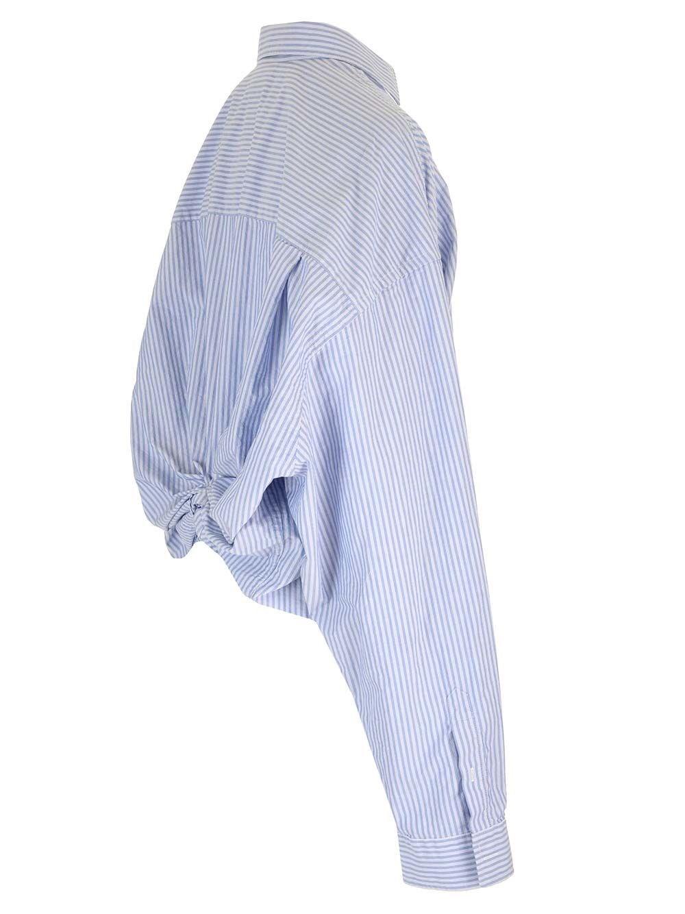 Al Duca D'Aosta Balenciaga Camicia oversize "Knotted Shirt" Vendita Economica