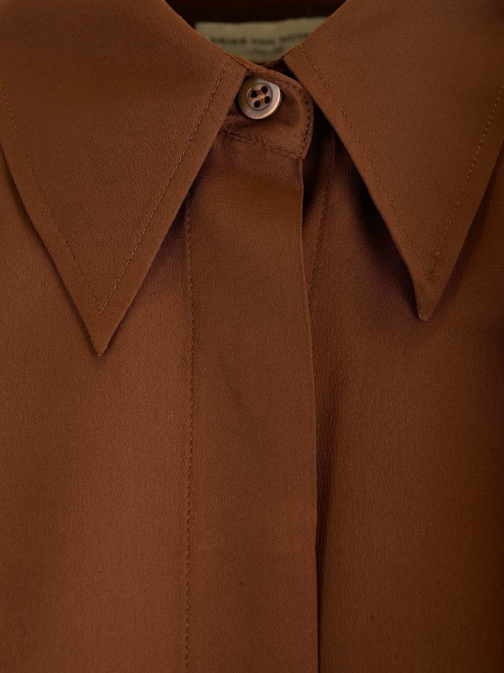 Al Duca D'Aosta Dries Van Noten Camicia in crepe di seta Vendita
