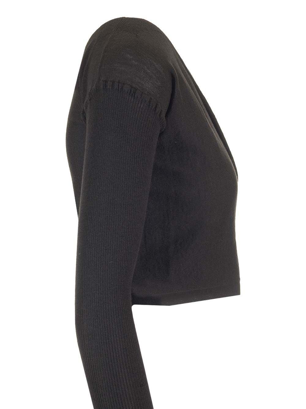 Al Duca D'Aosta Rick Owens Top incrociato in maglia Consegna Veloce