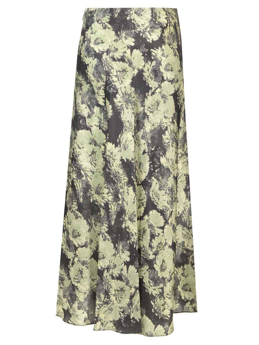 Al Duca D'Aosta Tory Burch Gonna in satin stampato Nuovo