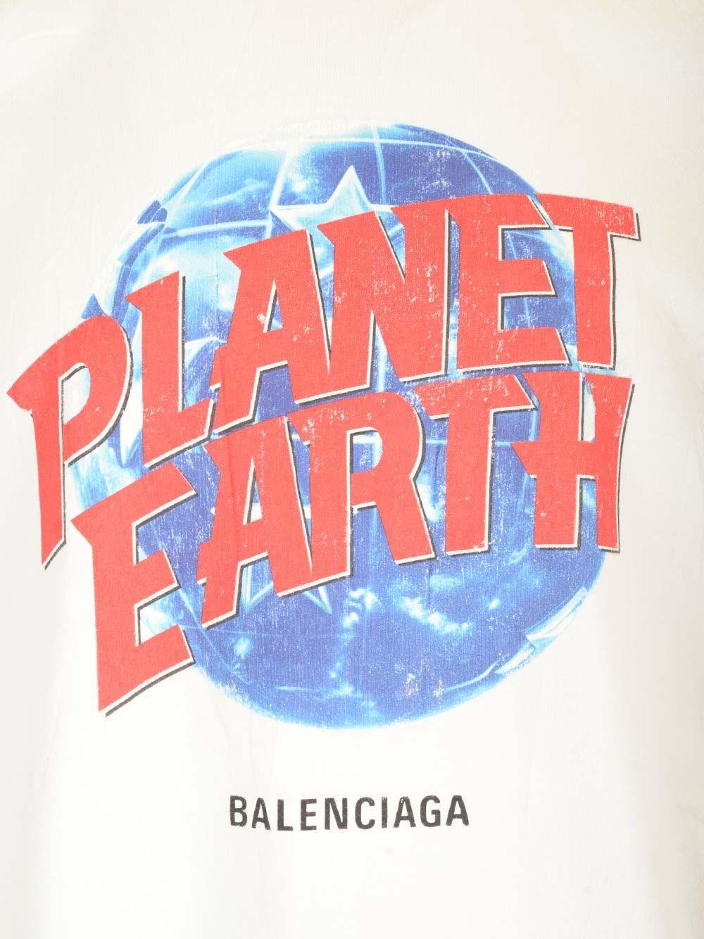 Al Duca D'Aosta Balenciaga Oversized T-Shirt "Planet Earth" Offerte stagionali