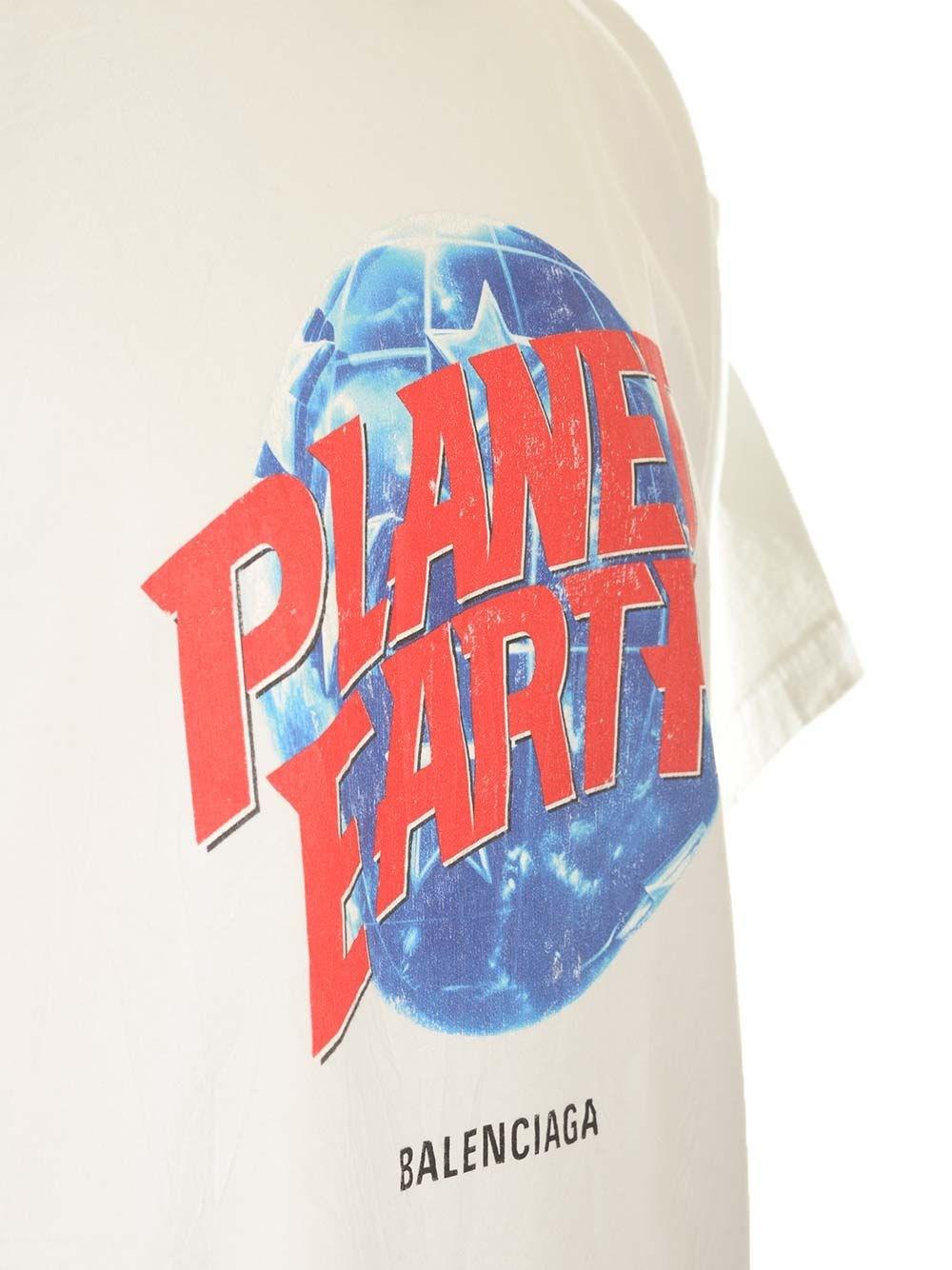 Al Duca D'Aosta Balenciaga Oversized T-Shirt "Planet Earth" Offerte stagionali
