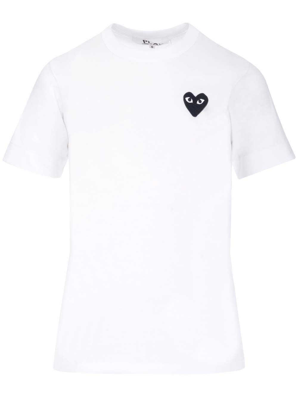 Al Duca D'Aosta Comme Des Garcons Play T-shirt con cuore nero piccolo Ritorno libero