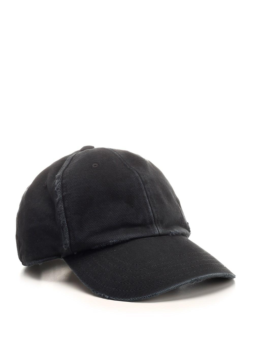 Al Duca D'Aosta Saint Laurent Cappellino "Cassandre" in denim slavato Black Friday Prezzi