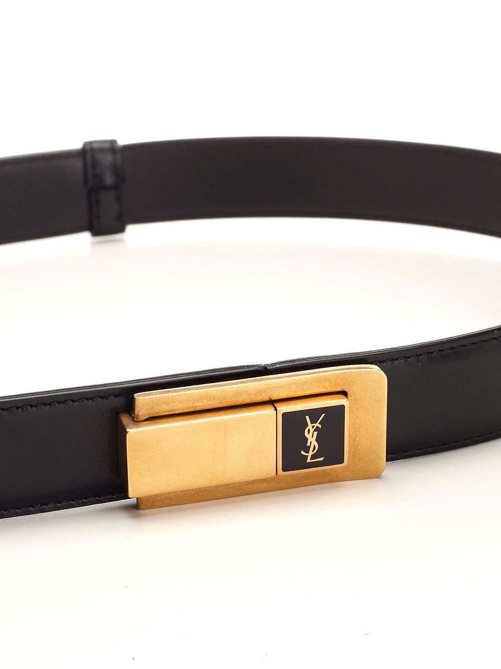 Al Duca D'Aosta Saint Laurent Cintura con fibbia Charniere in pelle liscia 50% di sconto per tempo limitato
