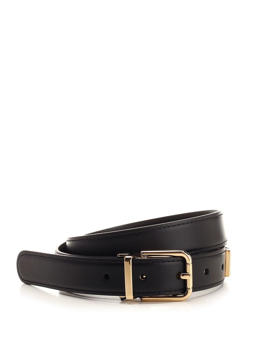 Al Duca D'Aosta Dolce & Gabbana Cintura in pelle nera Spedizione Gratuita