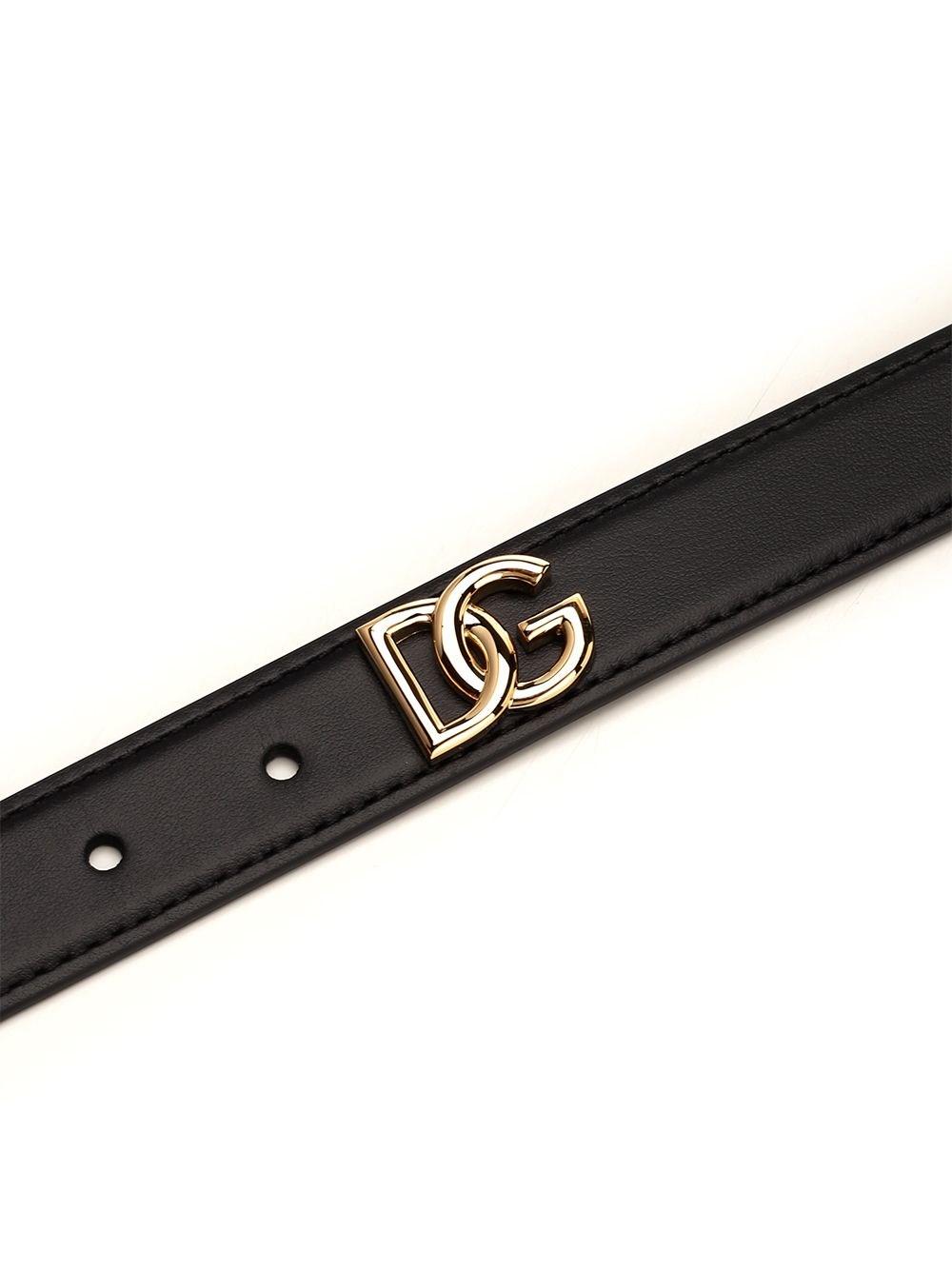 Al Duca D'Aosta Dolce & Gabbana Cintura in pelle nera Spedizione Gratuita