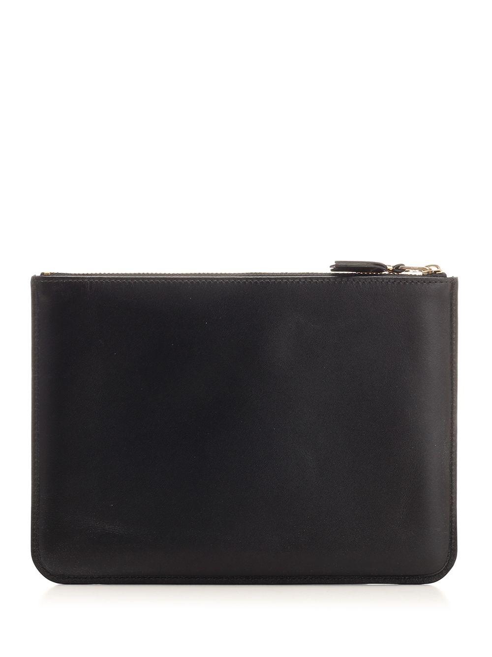 Al Duca D'Aosta Comme Des Garcons Wallet Pouch doppia in pelle Fino al 60% di sconto