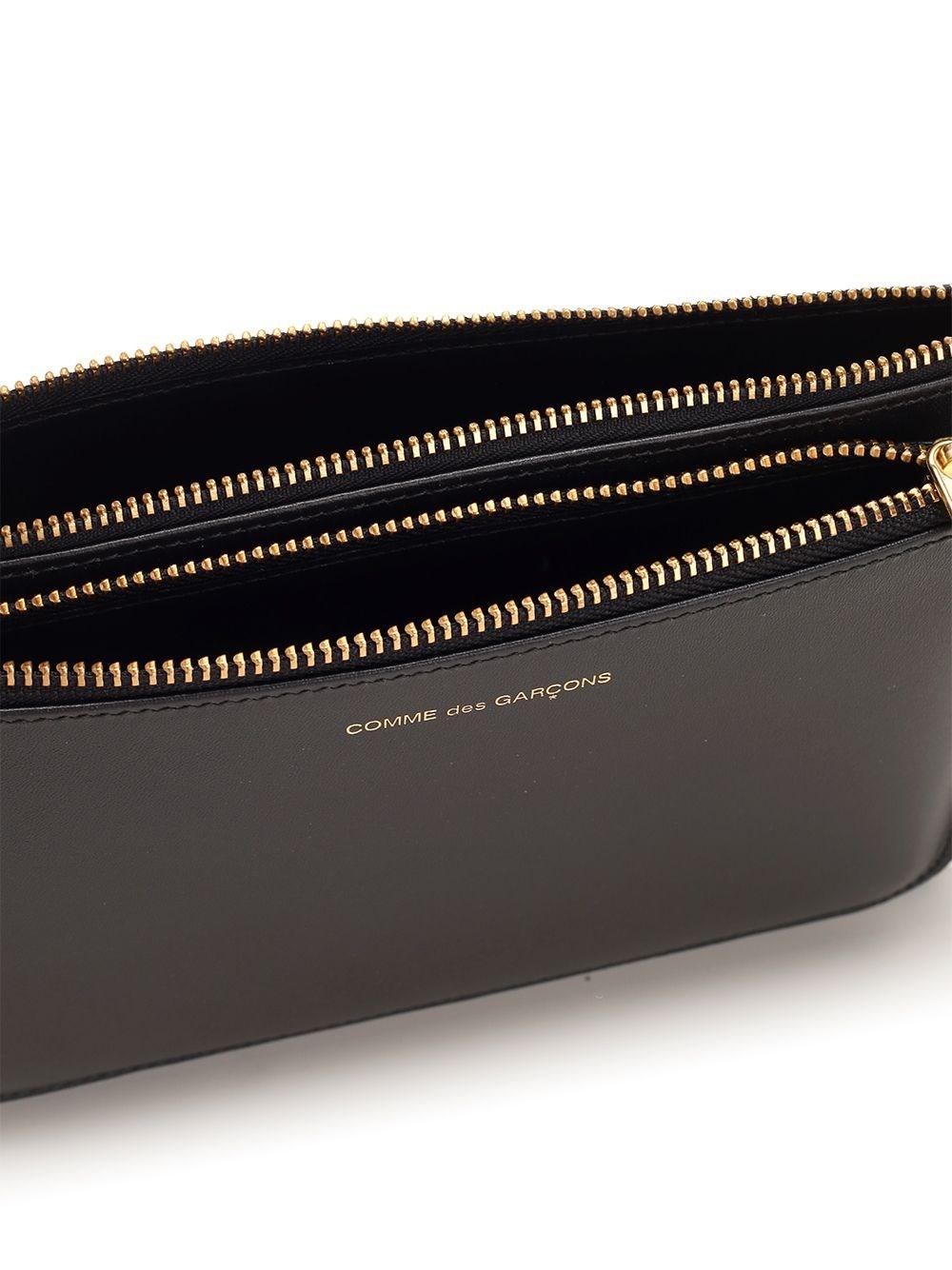 Al Duca D'Aosta Comme Des Garcons Wallet Pouch doppia in pelle Fino al 60% di sconto