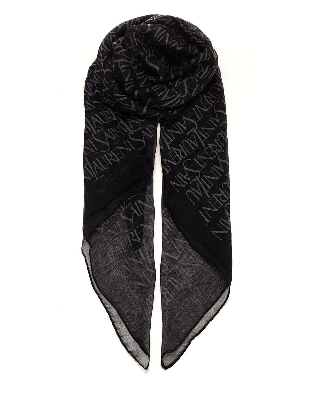 Al Duca D'Aosta Saint Laurent Sciarpa con logo all over