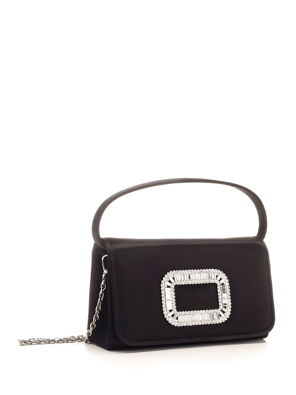 Al Duca D'Aosta Roger Vivier Borsa micro "Pilgrim" in satin I Più Venduti