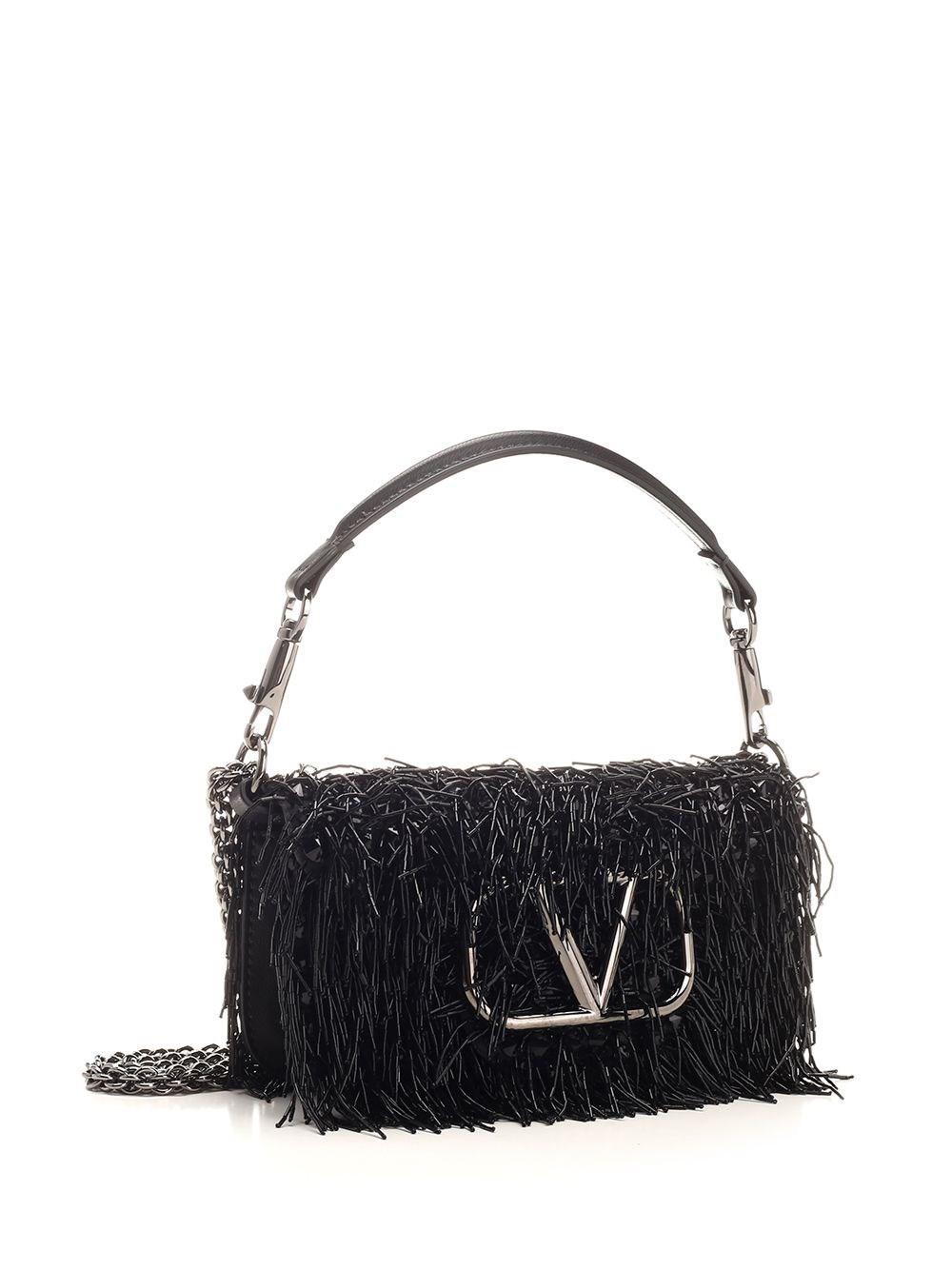 Al Duca D'Aosta Valentino Garavani Borsa piccola "Locò" con frange Super Saving Price