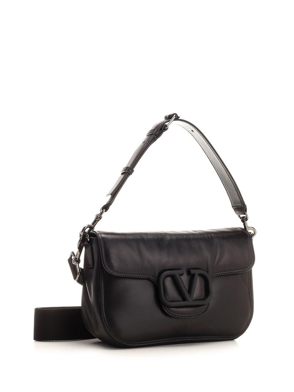 Al Duca D'Aosta Valentino Garavani BORSA A TRACOLLA VALENTINO GARAVANI NOIR IN NAPPA Spedizione Gratuita