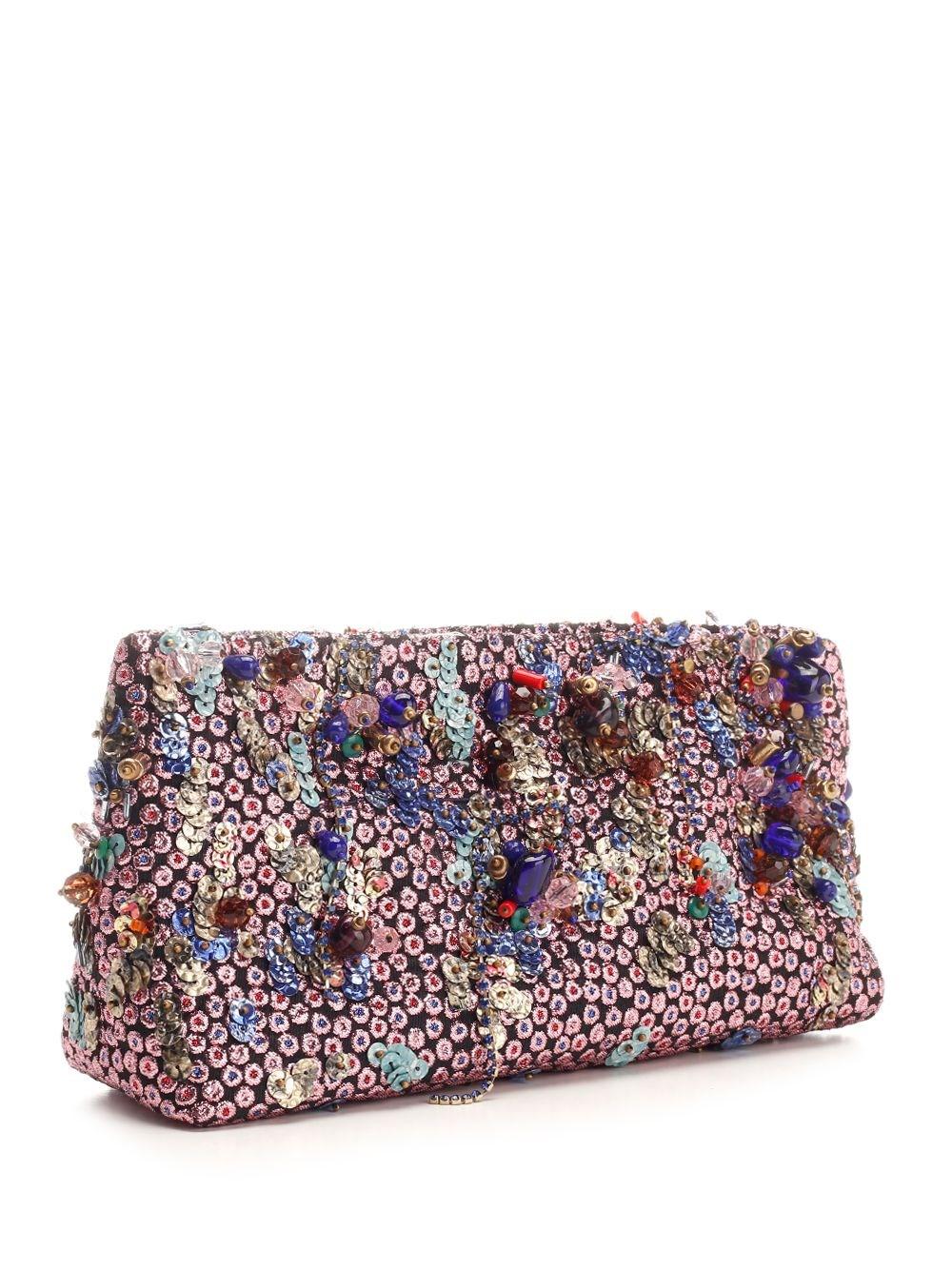 Al Duca D'Aosta Dries Van Noten Clutch in jacquard In Vendita