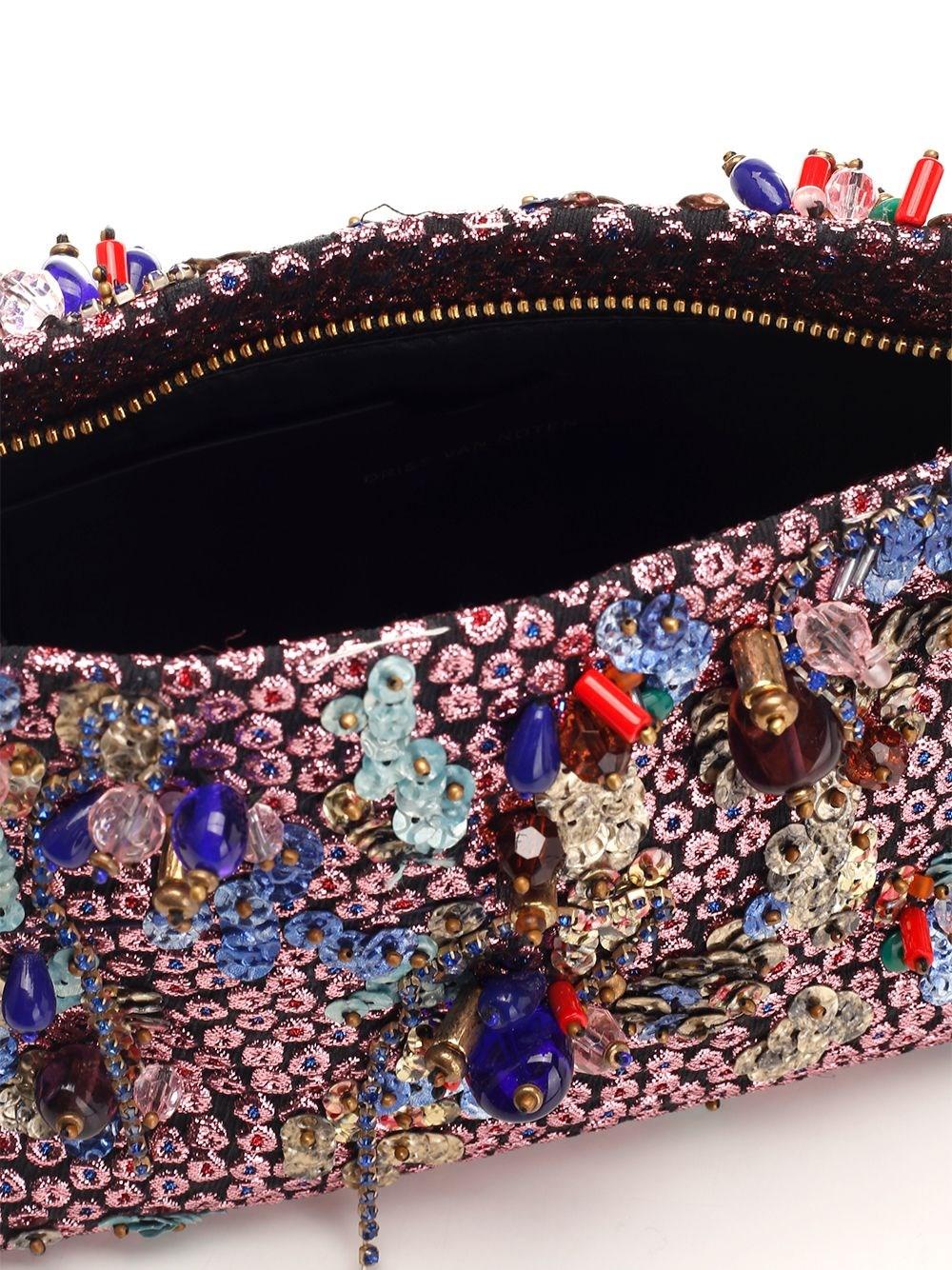Al Duca D'Aosta Dries Van Noten Clutch in jacquard In Vendita