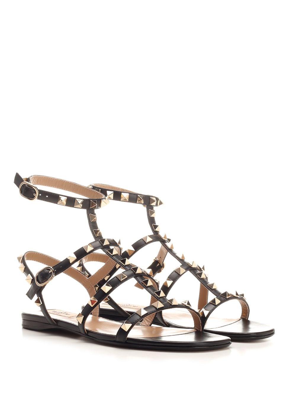Al Duca D'Aosta Valentino Garavani Sandali alla schiava "Rockstud" Ritorno libero