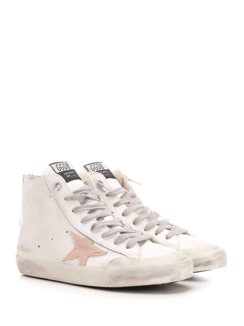 Al Duca D'Aosta Golden Goose Sneakers alte "Francy" in nappa Offerte
