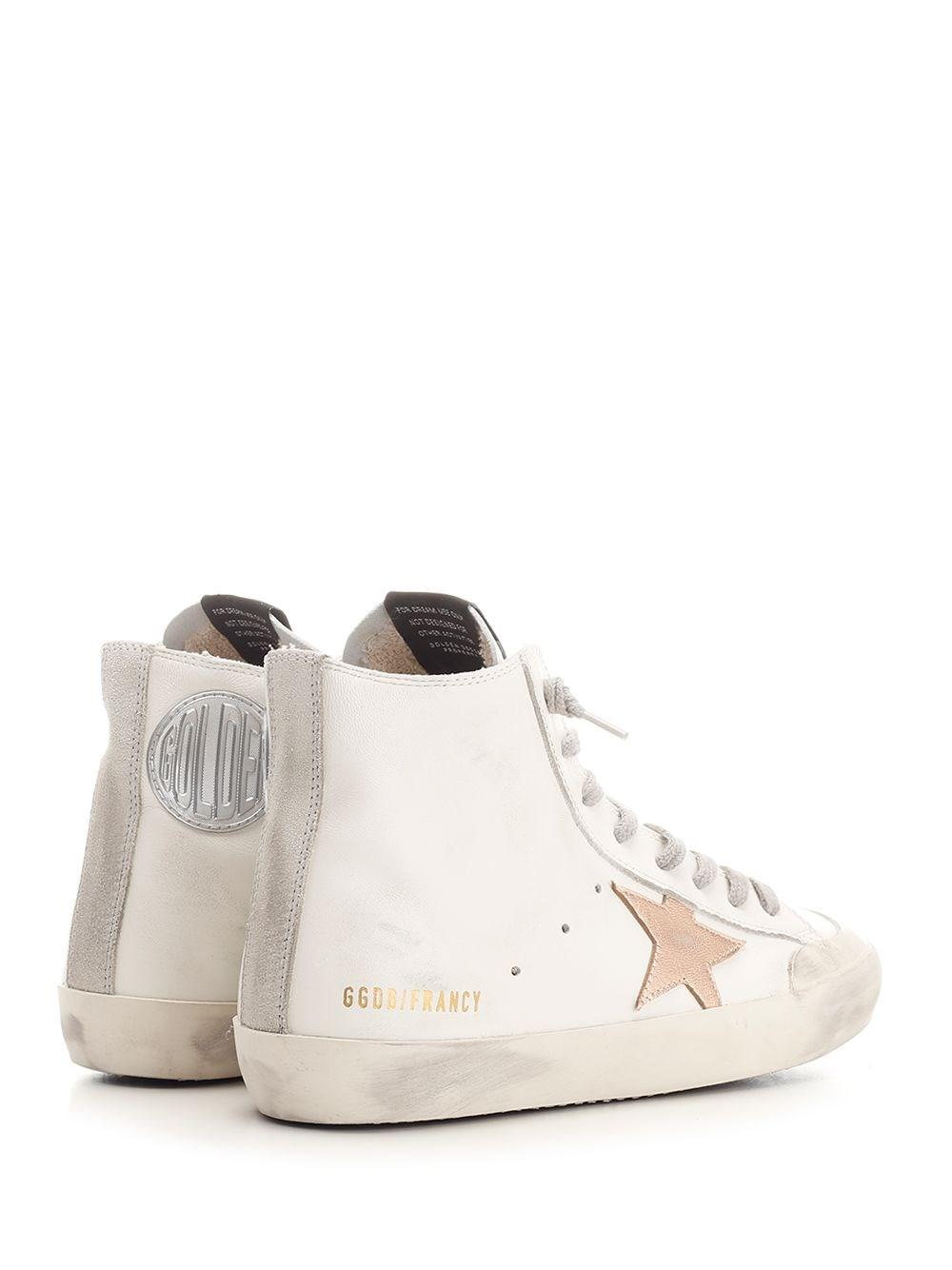 Al Duca D'Aosta Golden Goose Sneakers alte "Francy" in nappa Offerte