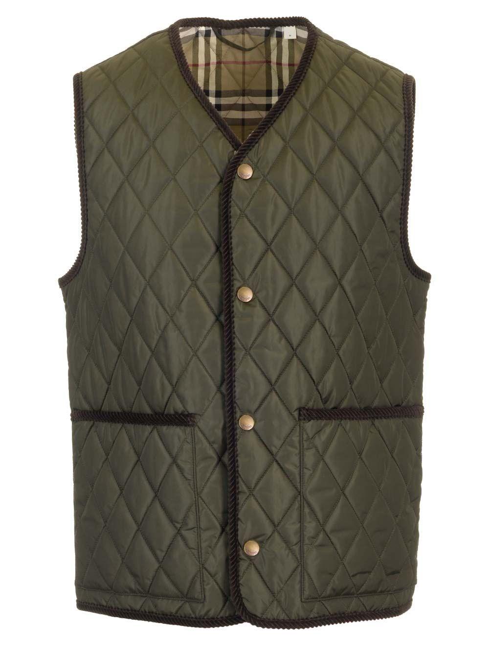 Al Duca D'Aosta Burberry Gilet trapuntato Nuovo