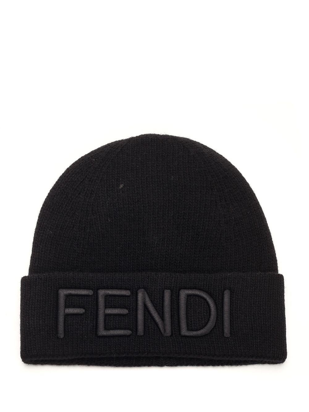Al Duca D'Aosta Fendi Cappello in lana con logo Vendita